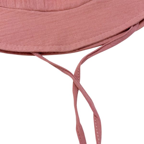 Kulaklı Müslin Şapka - Pembe - Görsel 2