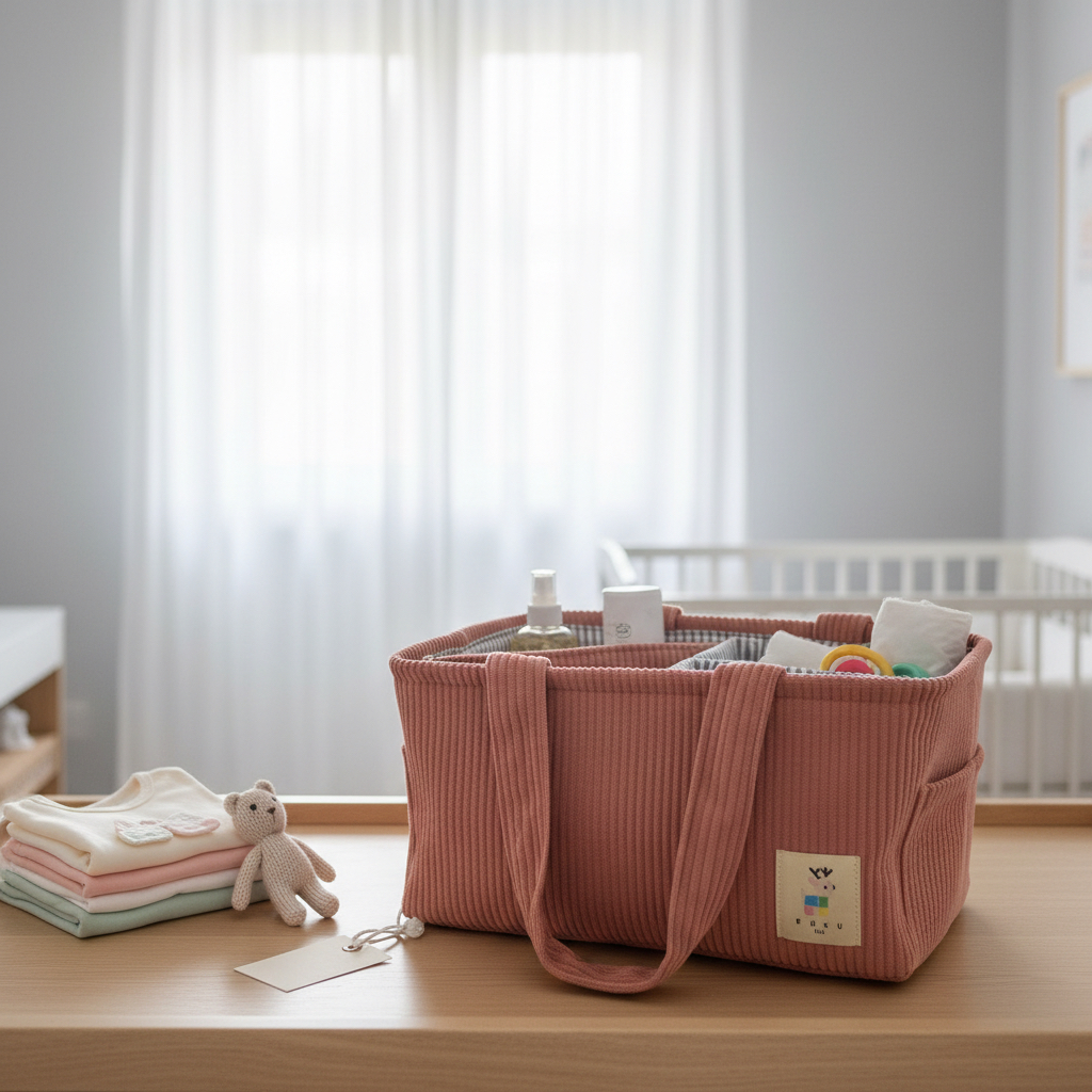 Bebek Bakım Organizer Çanta - Pembe - Görsel 3